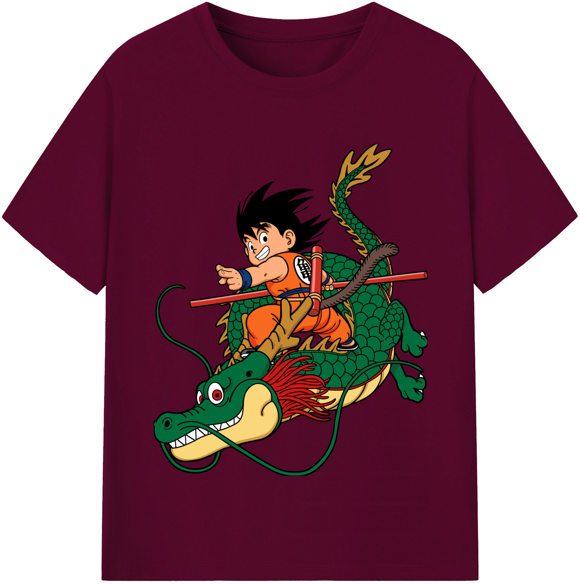 （画像用） ドラゴンボール 孫悟空（そん ごくう）Son Goku カカロット DRAGON BALL Kakarotto レディースカジュアルプリントTシャツ（綿100％）